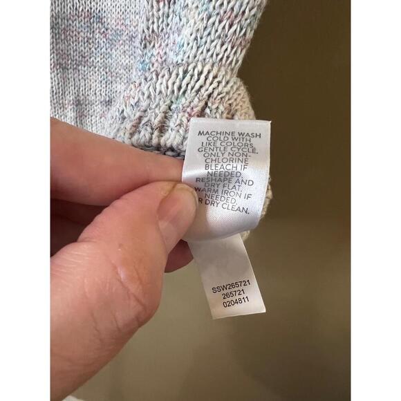 J.Jill Heathered Sleeveless V-Neck Knit Tank Top Medium - Picture 6 of 12